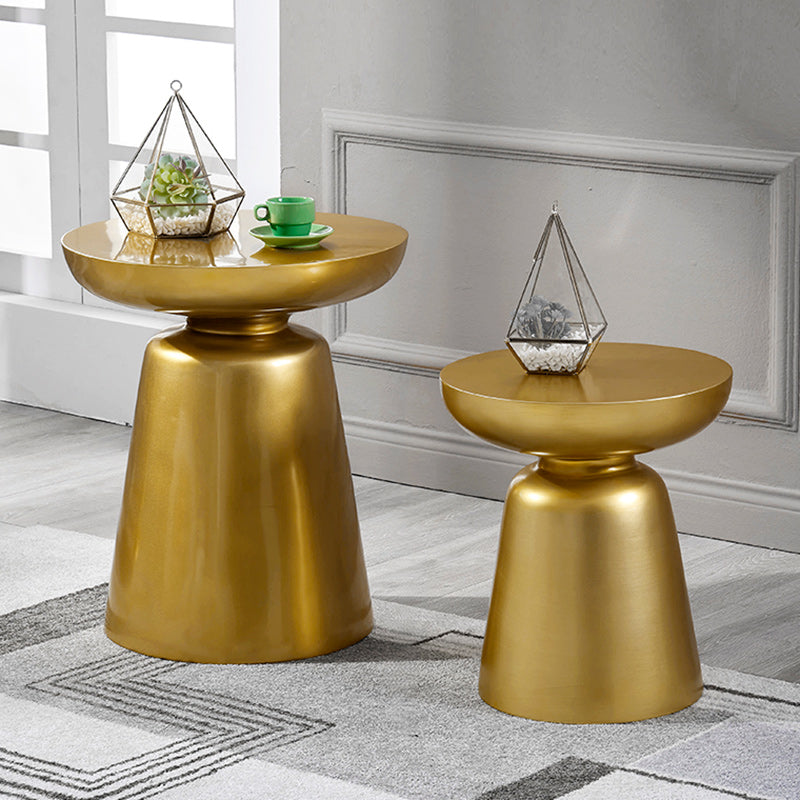 Scandinavian Round Stackable End Table — Navy Blue