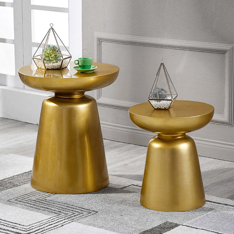 Scandinavian Round Stackable End Table — Navy Blue