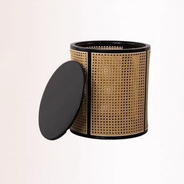 Japanese Rubber Wood Imitation End Table 1-Storage