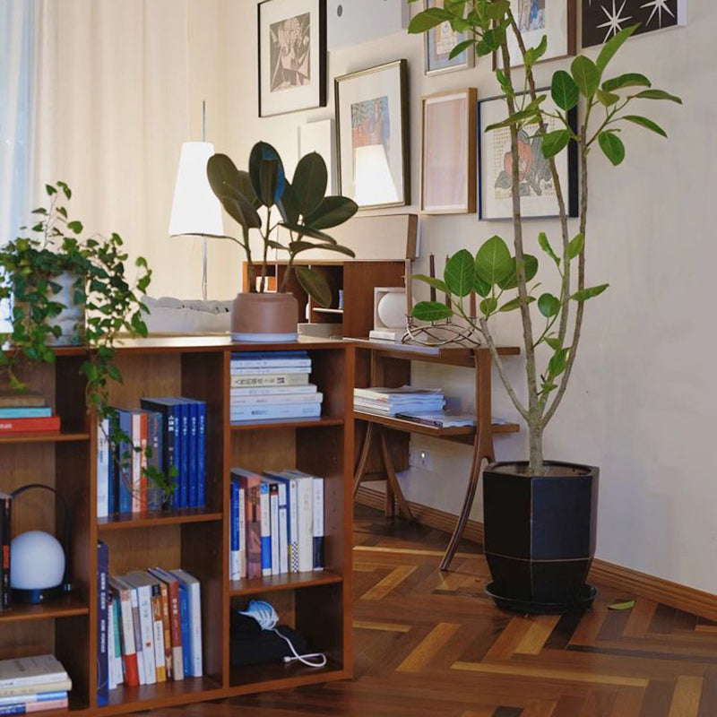 Retro Y-Frame Wood Iron Side Table