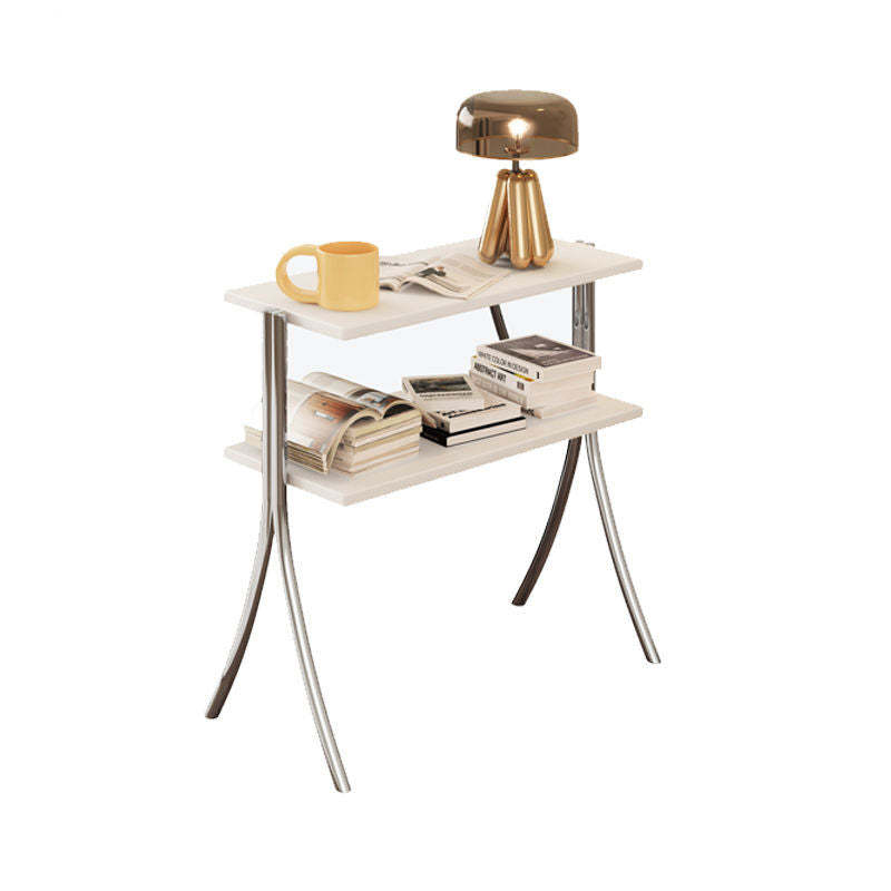 Retro Y-Frame Wood Iron Side Table
