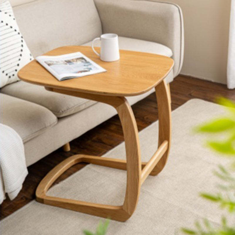 C-Shape Walnut Ash Movable End Table