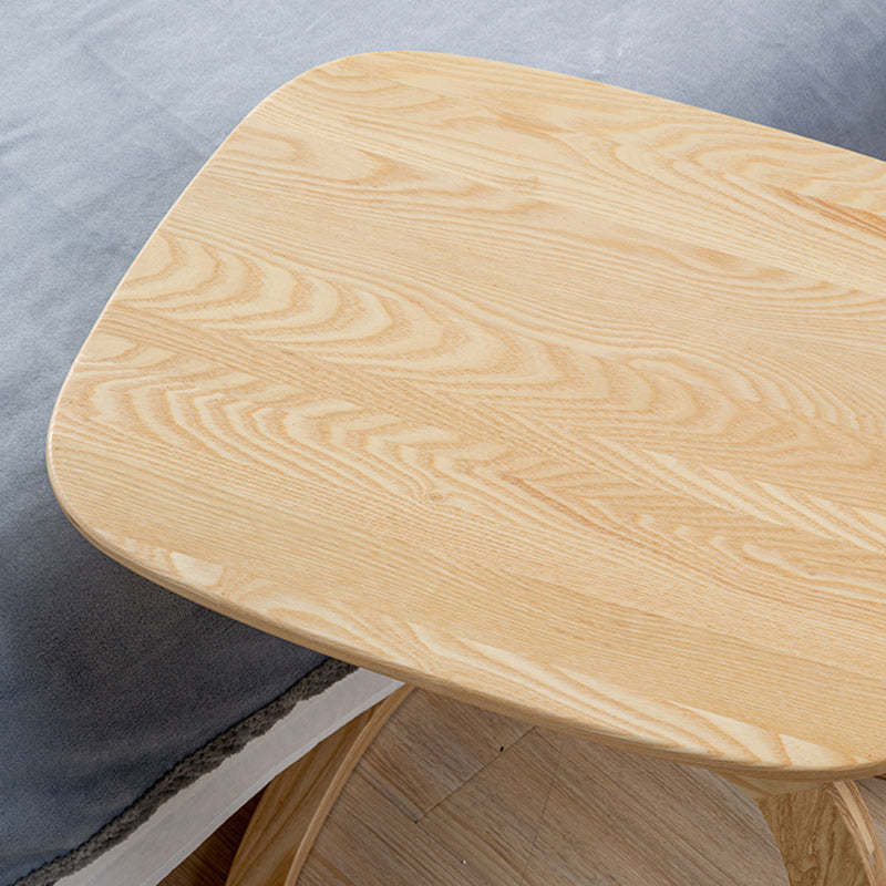 C-Shape Walnut Ash Movable End Table