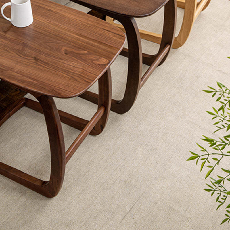 C-Shape Walnut Ash Movable End Table