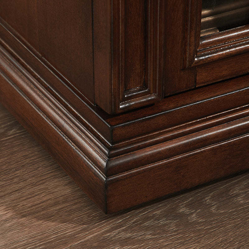 Retro Rubber Wood Fiberboard Rectangular Side Table 1-Drawer