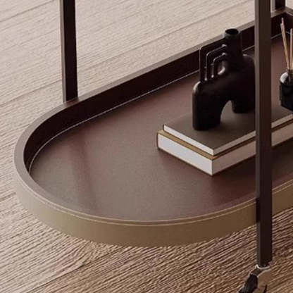Minimalist Leather Side Table 2-Tier