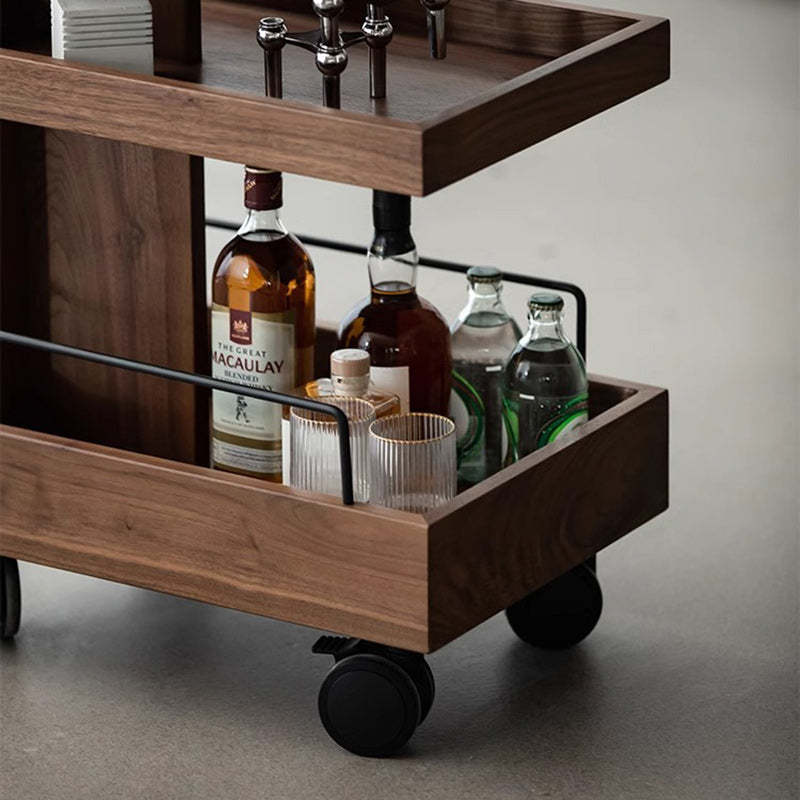 Minimalist Walnut Steel Side Table