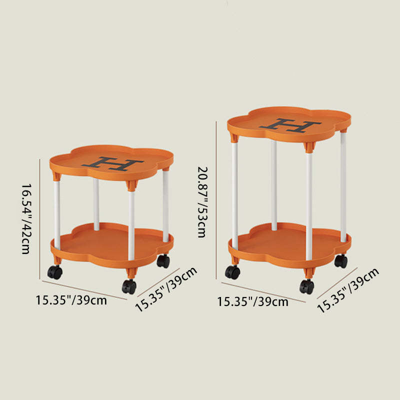 Plastic Coffee Table 2-Tier