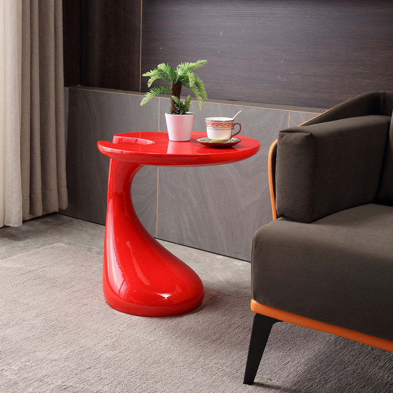 Plastic Steel End Table — Black