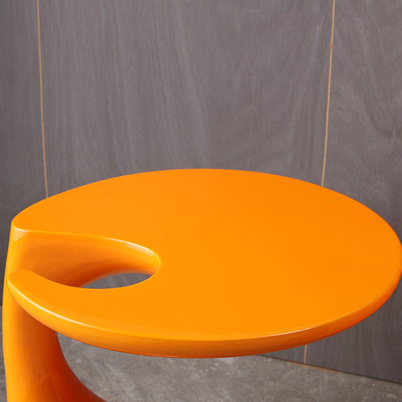 Plastic Steel End Table — Yellow
