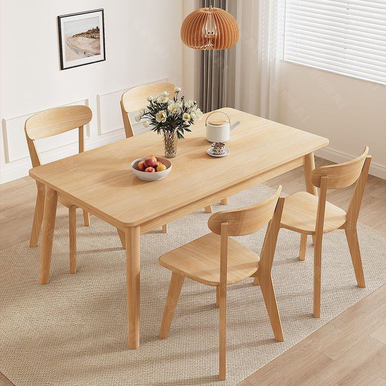 Minimalist Wood Dining Table
