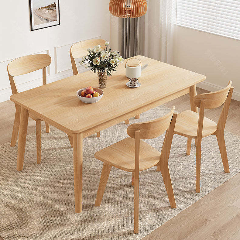 Wood dining table for living room, Lighom — 47" L x 27.5" W x 29.5" H