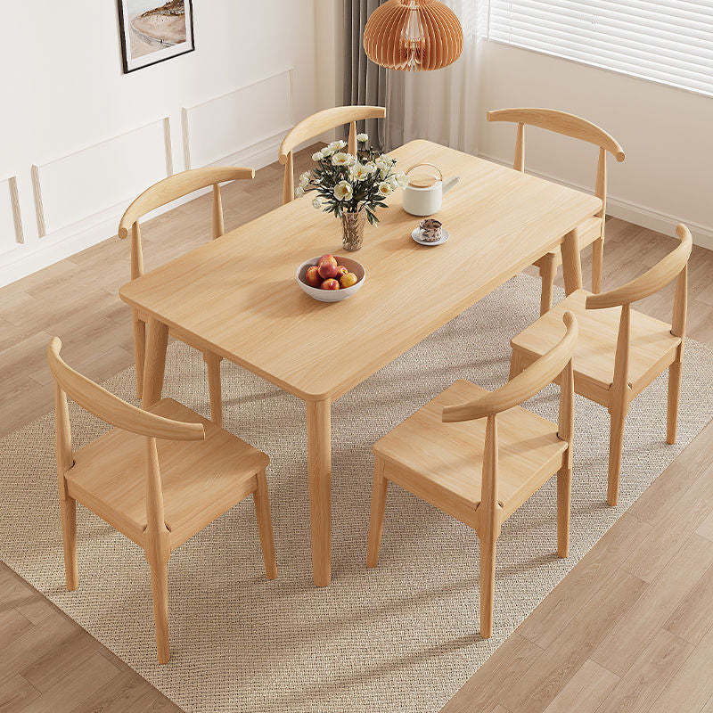 Minimalist Wood Dining Table
