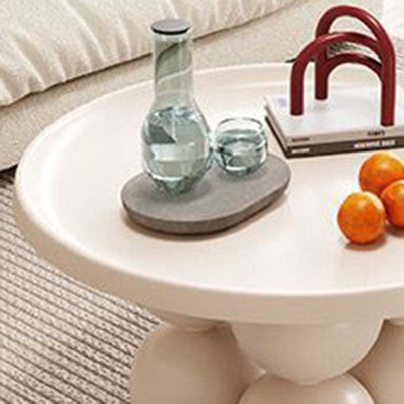 Minimalist Sphere Wood Steel Coffee Table