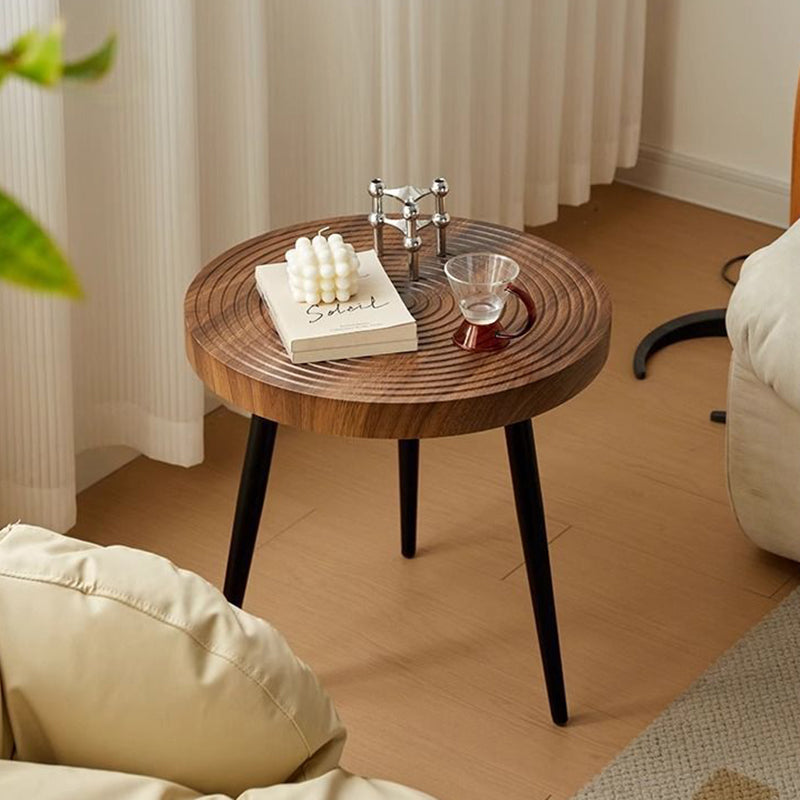 Contemporary Annual Rings Iron Coffee Table