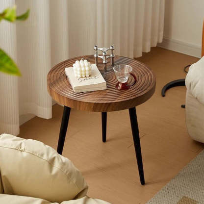 Contemporary Annual Rings Iron Coffee Table