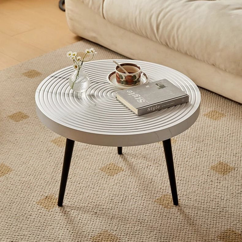 Contemporary Annual Rings Iron Coffee Table