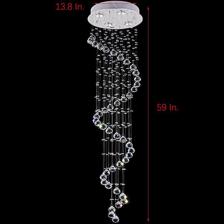 Multi-Spiral Contemporary Living Room Chandelier