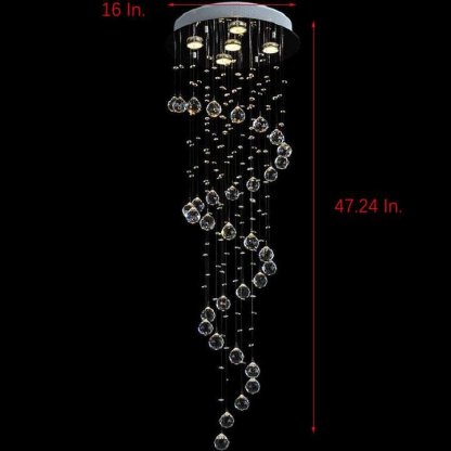 Modern Spherical Crystal Contemporary Chandeliers-Lighom