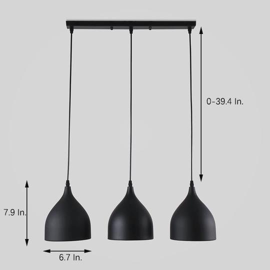 3-light LED Modern Pendant Lights Hanging Lamp Island Lights Chandelier-Lighom