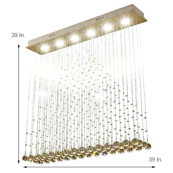 Crystal 5W LED Modern Flush Mount Pendant