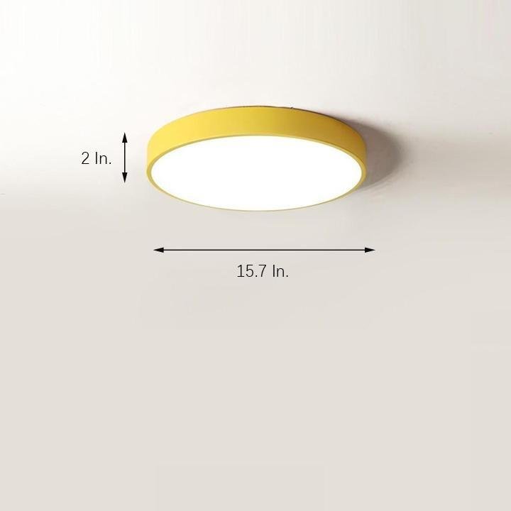Sizable Black Customizable LED Flush Mount Ceiling Light