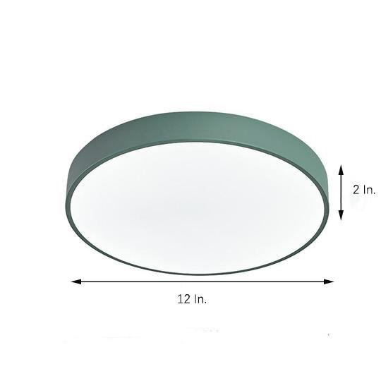 Ultra-thin Round LED Modern Ceiling Lights Flush Mount Lighting-Lighom