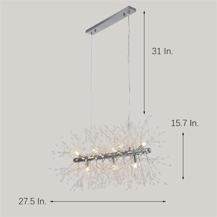 Modern LED Plated Metal Pendant E26/E27