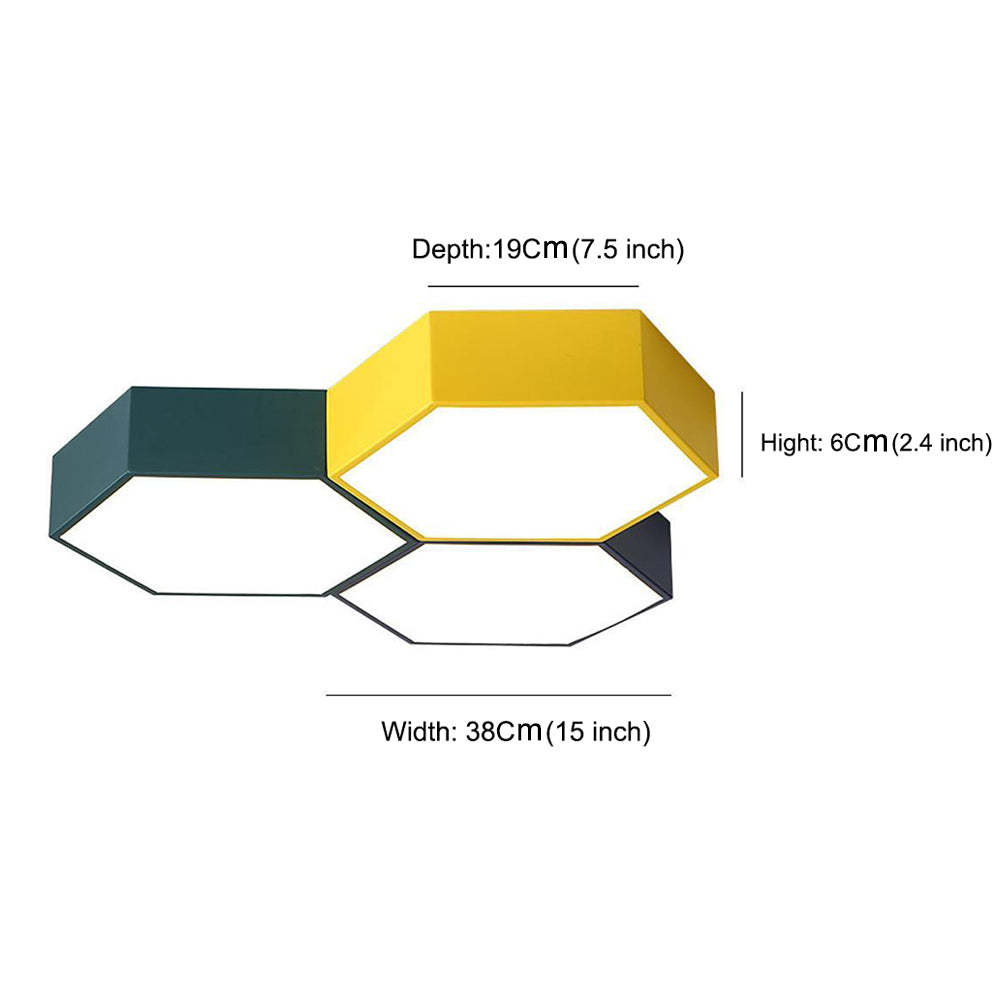 Wireless-Control Modern Flush Mount Ceiling Light