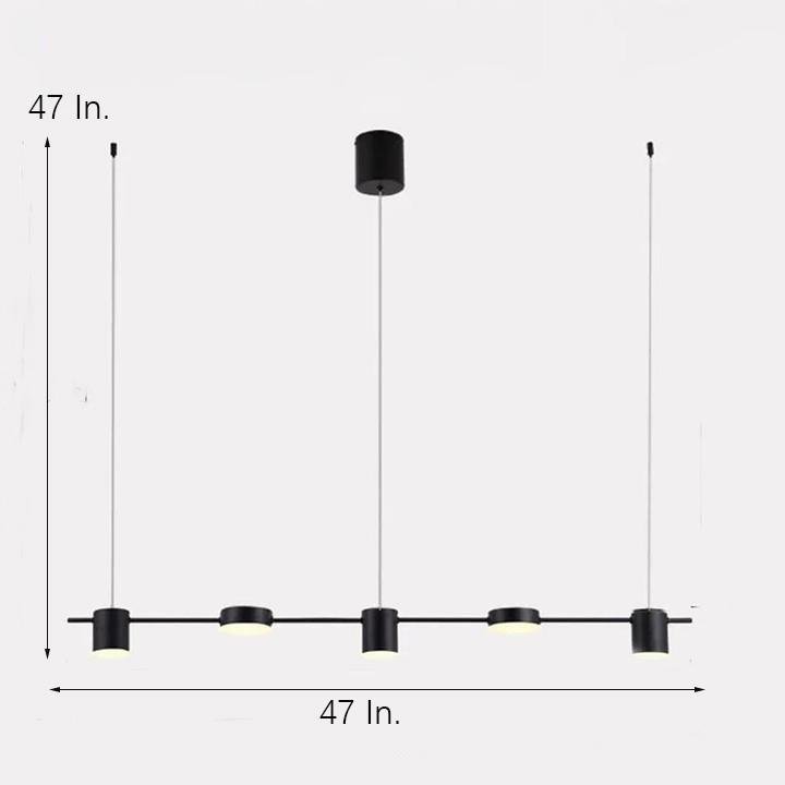 5-Light Metal Modern Kitchen Pendant