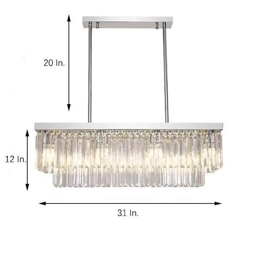 Double-Layer Crystal Industrial Pendant Chandelier