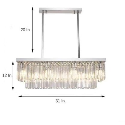 Double-Layer Crystal Industrial Pendant Chandelier