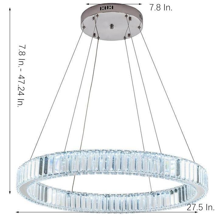 Luxury Ring Wagon Wheel Gold Chandelier
