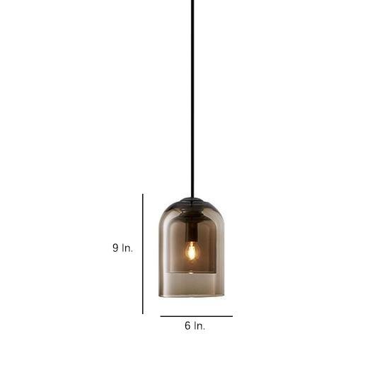 Nordic Glass Metal Industrial Pendant Light for Living Room Ceiling Light-Lighom