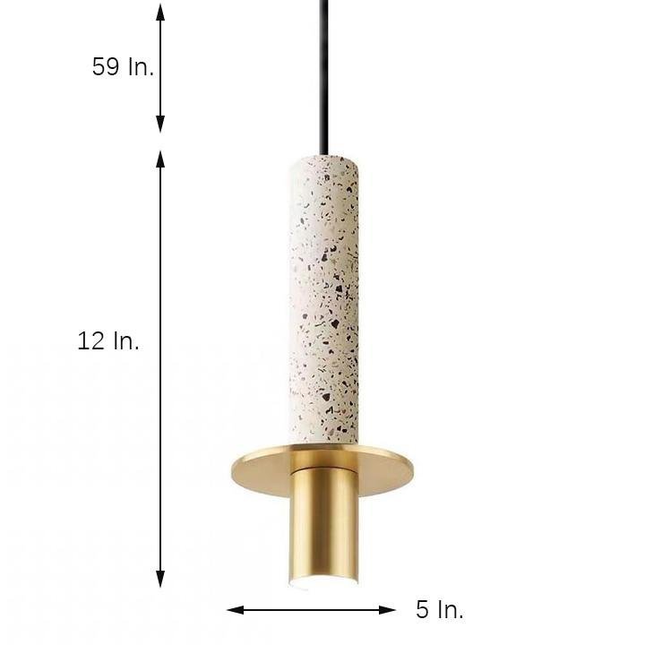 Cylindrical Circular LED Island Pendant