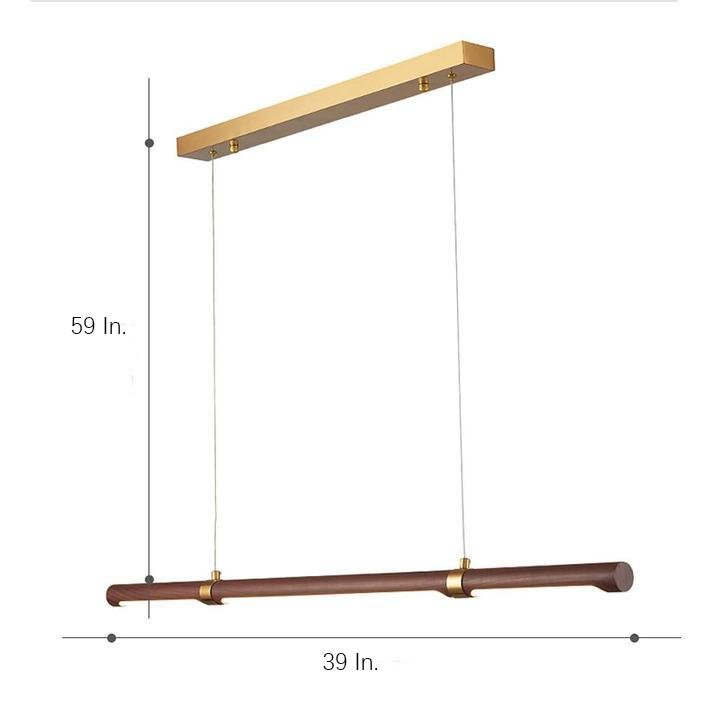 Mini Retro Metal Wood Chandelier Island Kitchen Dining Room Ceiling Light-Lighom