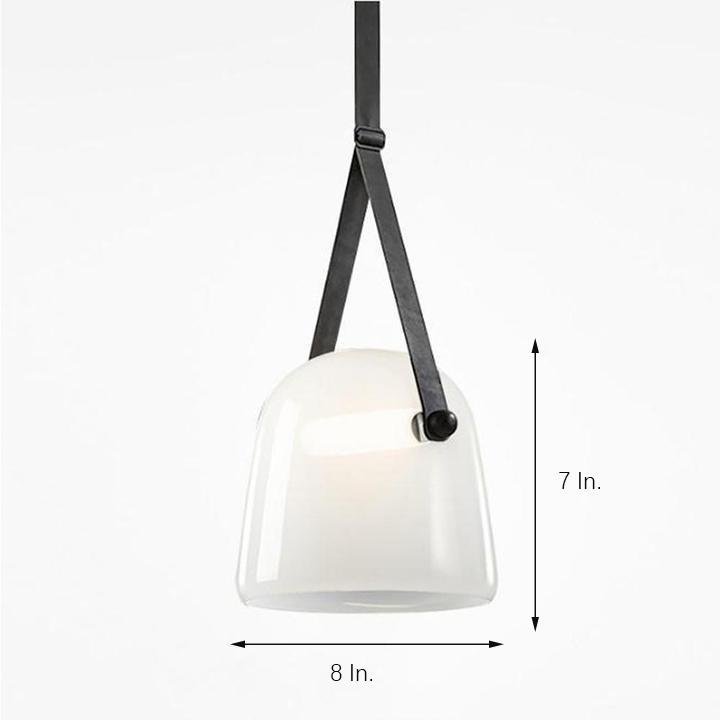Glass Metal LED Industrial Kitchen Island Pendant
