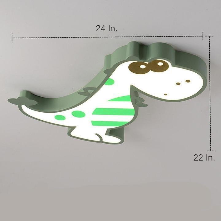 Cartoon Dinosaur Dimmable LED Nordic Flush Mount