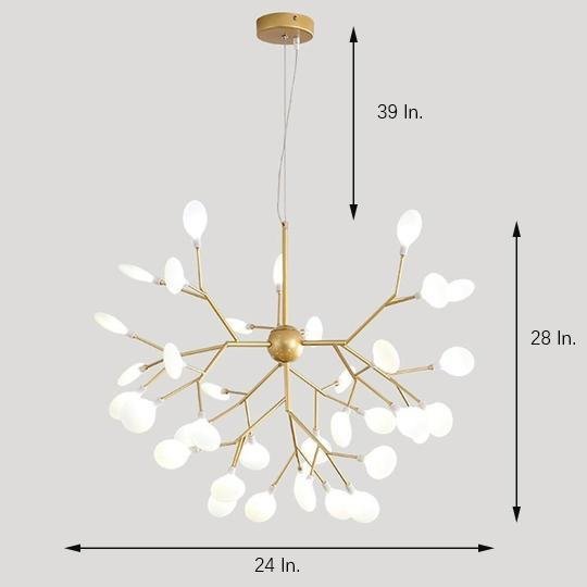 36-Light LED Modern Pendant Chandelier