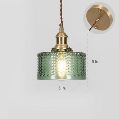 Circular Design Metal Glass Pendant Lighting Antique Pendant Lighting-Lighom