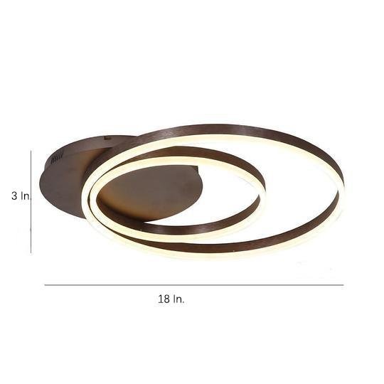 Multi-Circle Dimmable LED Modern Flush Mount Ceiling Lamp