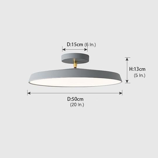 Adjustable Circular LED Nordic Ceiling Lights Flush Mount Lighting-Lighom