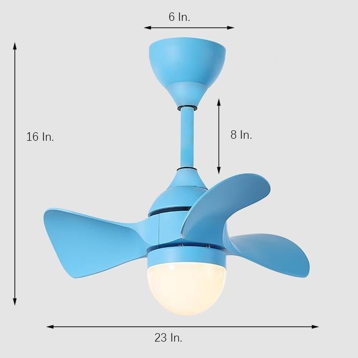 Dimmable LED Nordic Remote Ceiling Fan