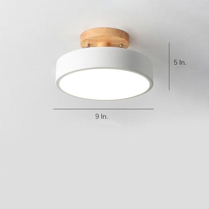 Round 3-Step Dimming LED Modern Flush Mount Light
