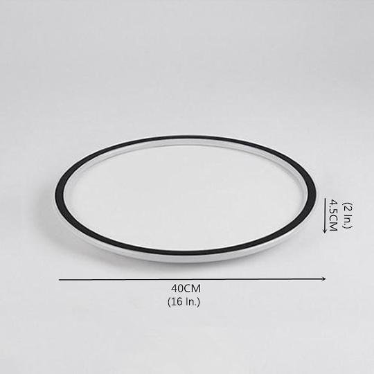 Circular Minimalist Acrylic Metal LED Flush Mount