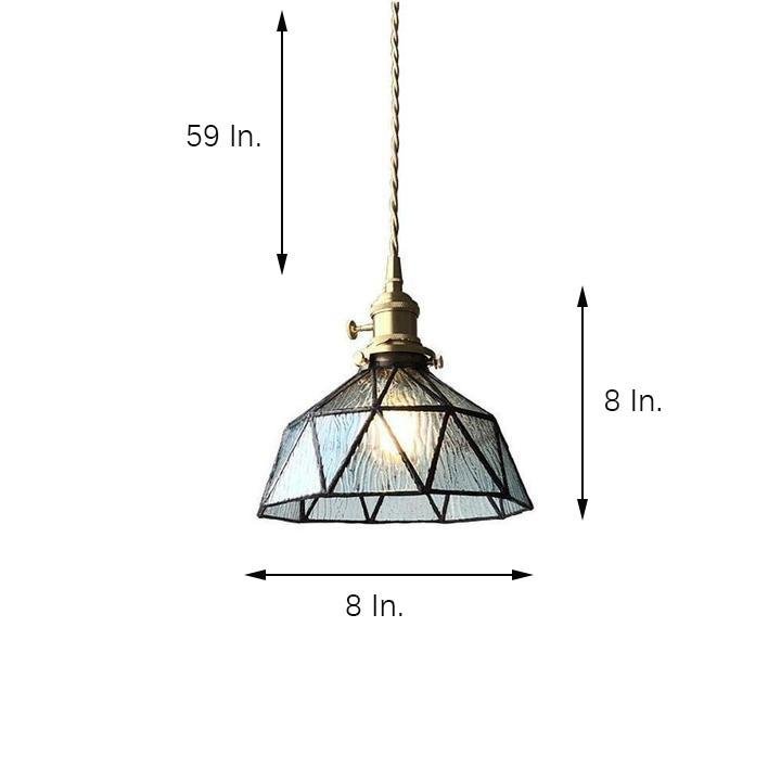 Lantern Industrial Glass Metal Kitchen Island Pendant