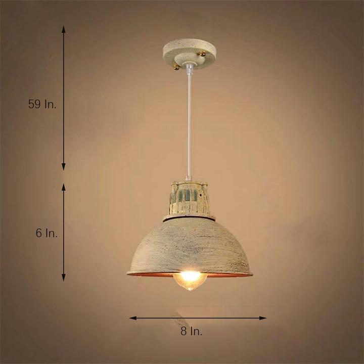 Semi-spherical Metal LED Vintage Pendant Lighting Island Lights-Lighom