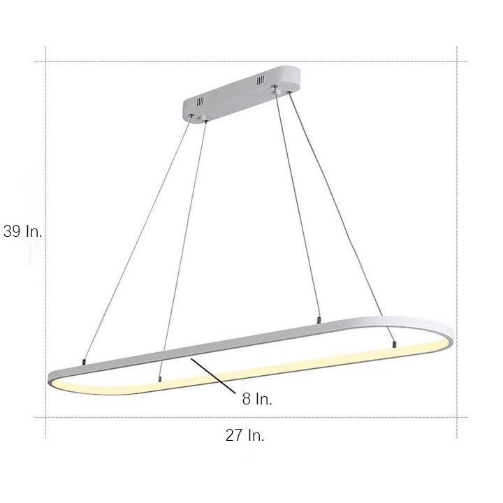 Rounded Rectangle Acrylic Kitchen Pendant