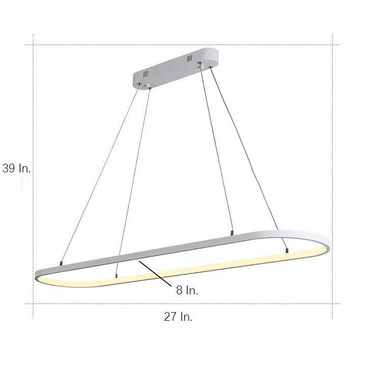 Rounded Rectangle Acrylic Kitchen Pendant