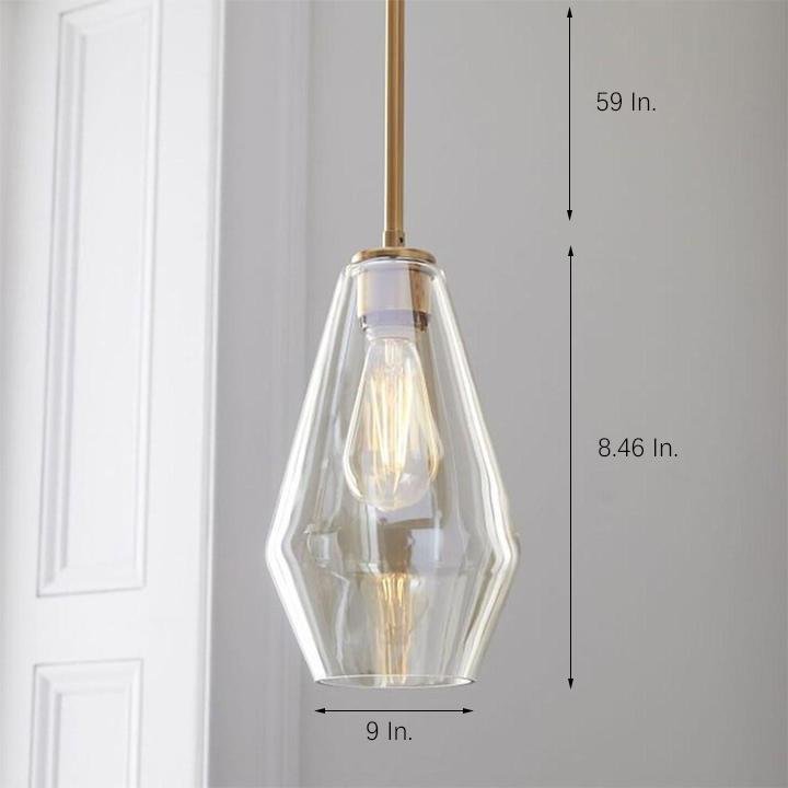 Nordic Classic Copper Glass Pendant Lights Industrial Style Droplight-Lighom